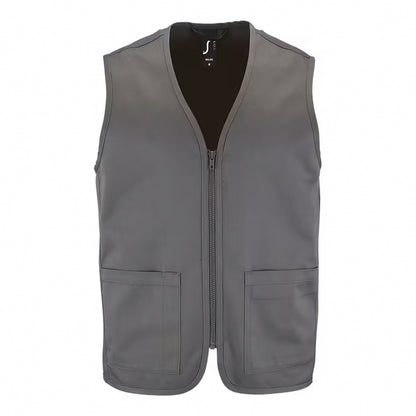 Charcoal Grey - Front - SOLS Unisex Adult Wallace Gilet