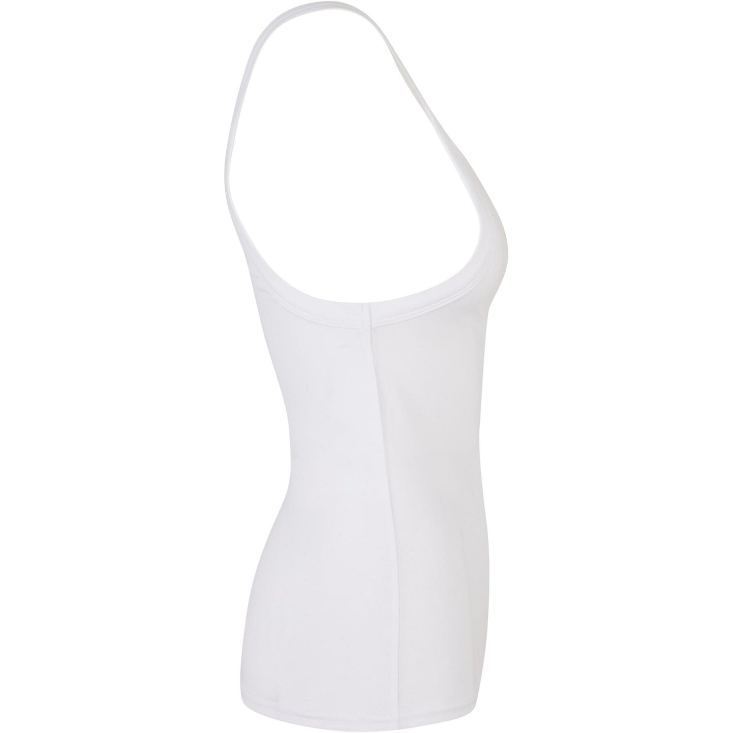 White - Side - Build Your Brand Womens-Ladies Everyday Tank Top
