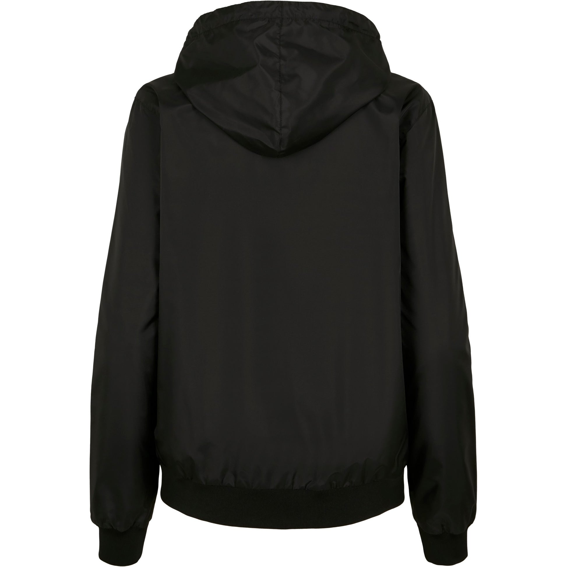 Black - Back - Build Your Brand Womens-Ladies Windrunner Jacket