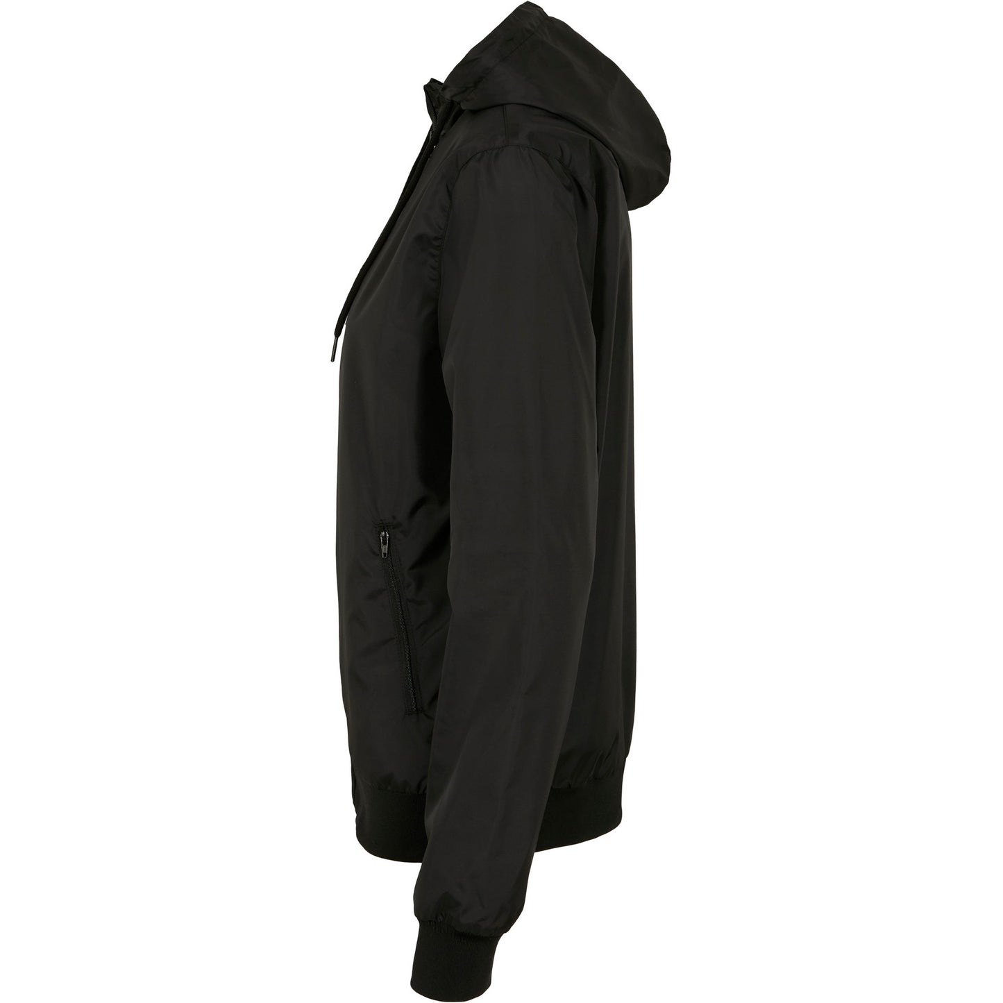 Black - Lifestyle - Build Your Brand Womens-Ladies Windrunner Jacket