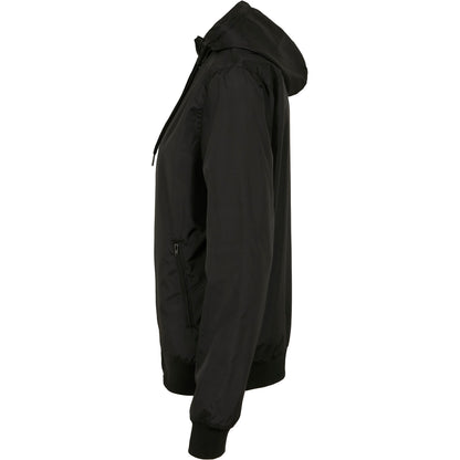 Black - Lifestyle - Build Your Brand Womens-Ladies Windrunner Jacket