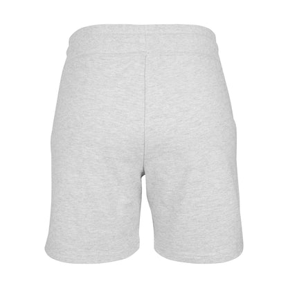 Grey - Back - Build Your Brand Womens-Ladies Terry Heather Shorts