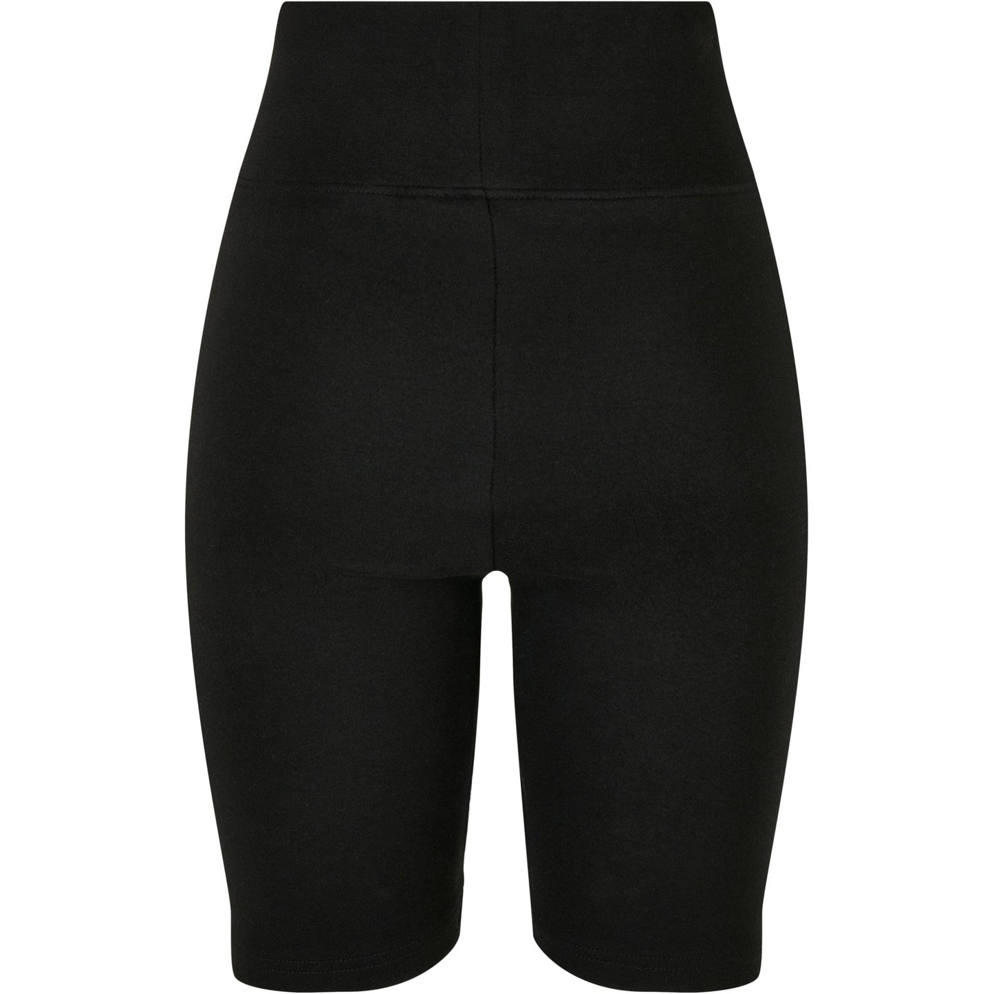 Black - Back - Build Your Brand Womens-Ladies High Waist Cycling Shorts