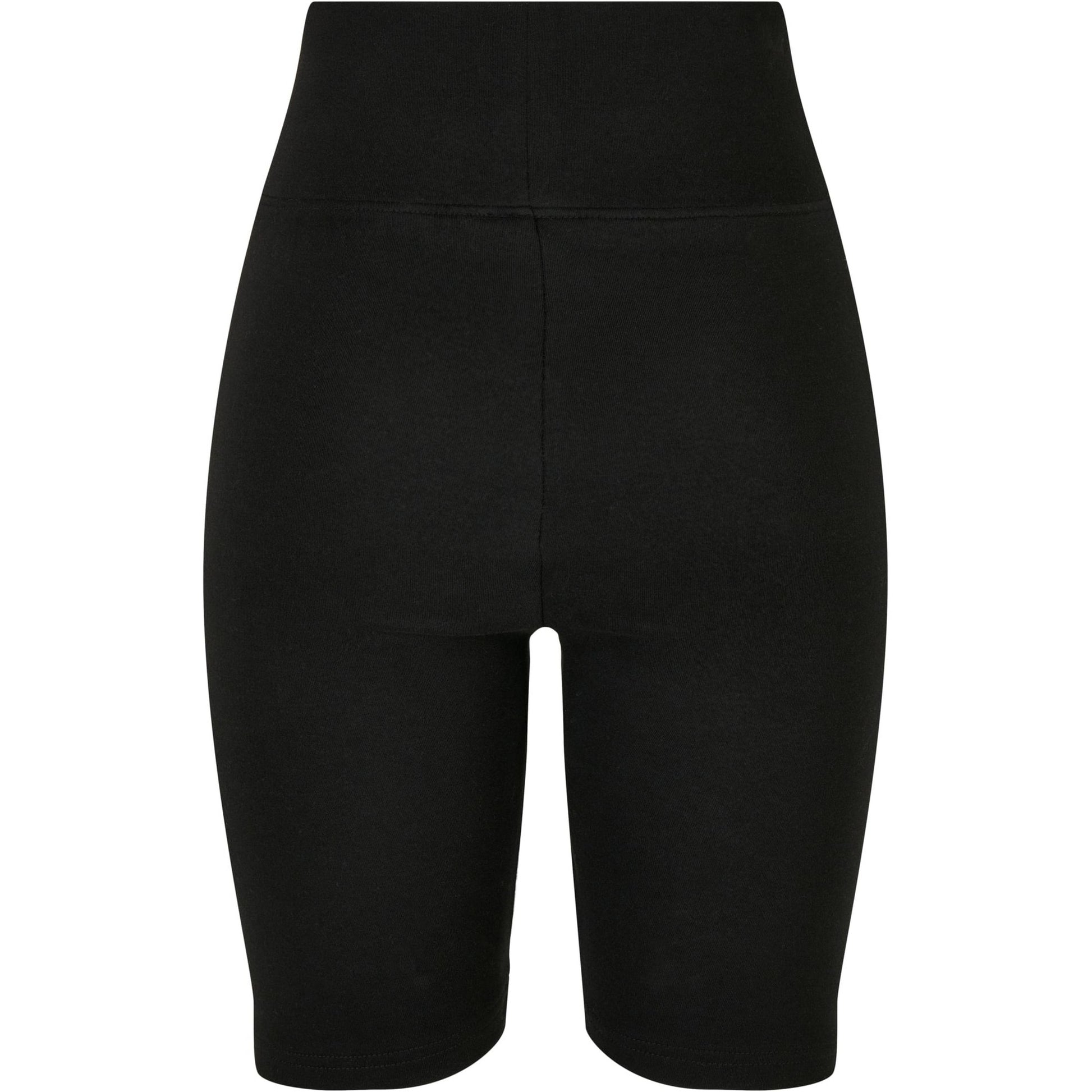Black - Back - Build Your Brand Womens-Ladies High Waist Cycling Shorts