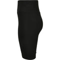 Black - Side - Build Your Brand Womens-Ladies High Waist Cycling Shorts