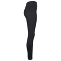 Black - Lifestyle - Build Your Brand Womens-Ladies Jersey Stretch Leggings