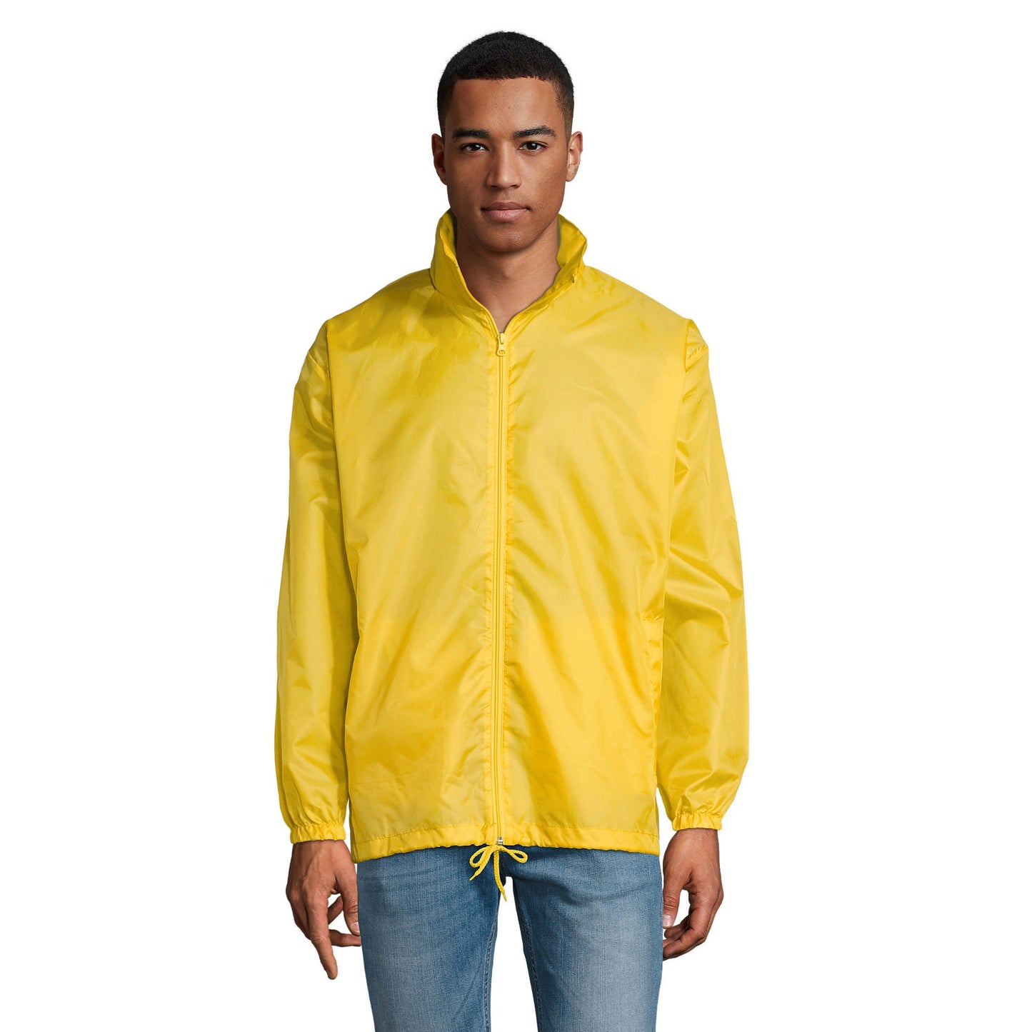 Gold - Front - SOLS Unisex Adult Shift Windbreaker