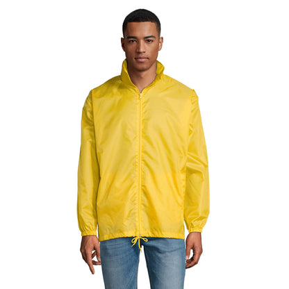 Gold - Front - SOLS Unisex Adult Shift Windbreaker