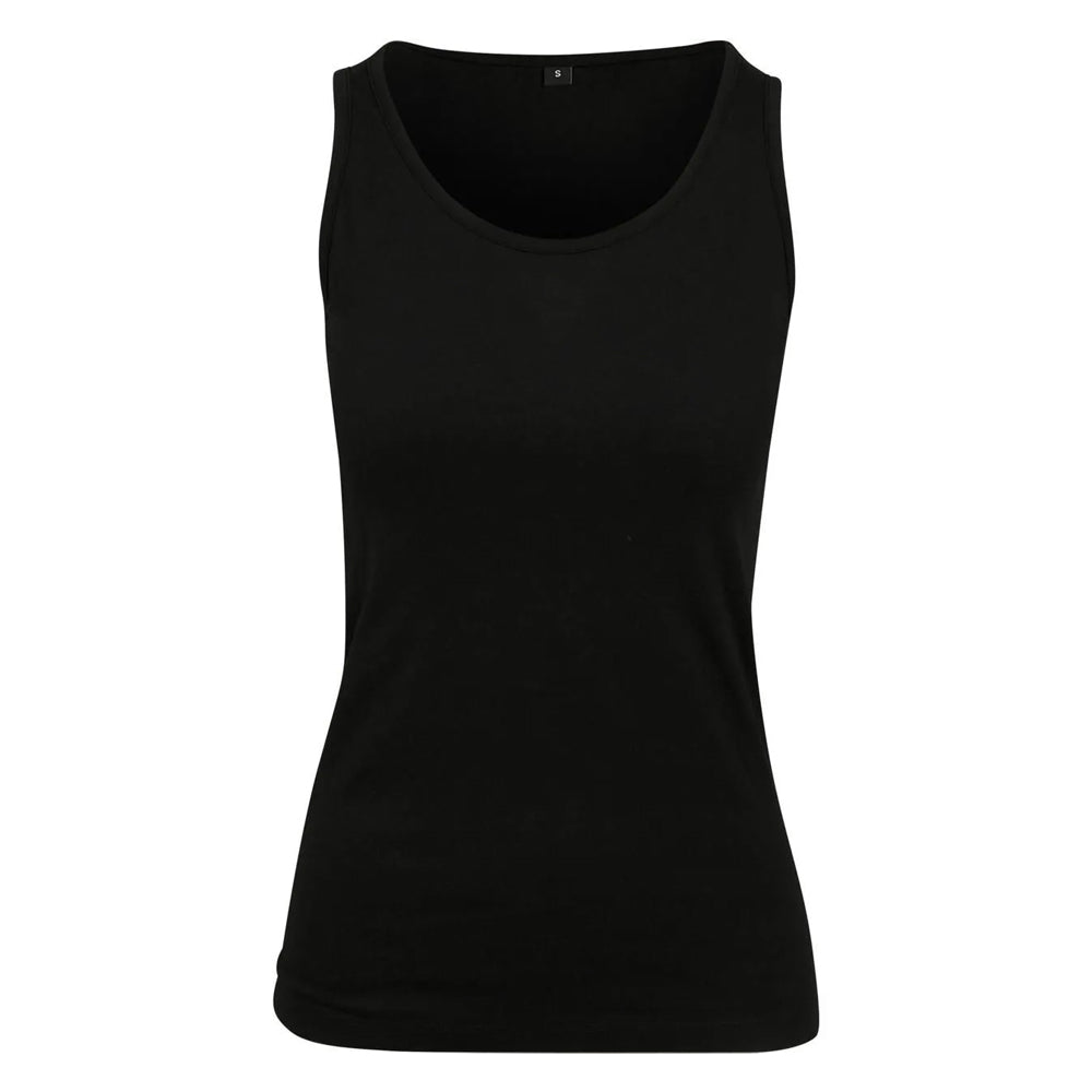 Black - Front - Build Your Brand Womens-Ladies Merch Tank Top