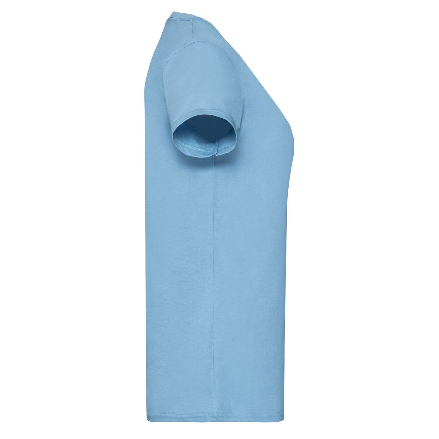 Sky Blue - Side - Fruit of the Loom Womens-Ladies Valueweight T-Shirt