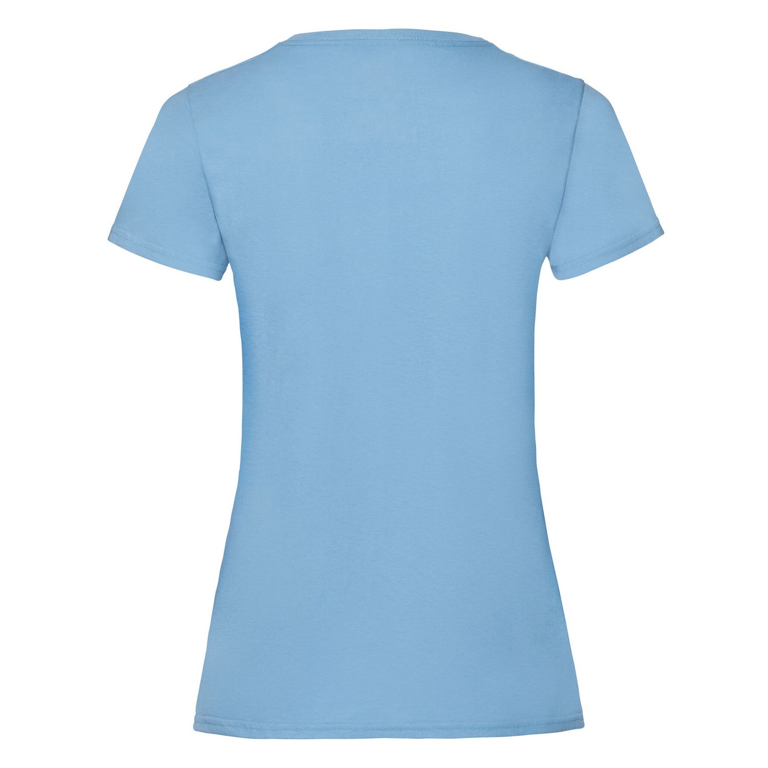 Sky Blue - Back - Fruit of the Loom Womens-Ladies Valueweight T-Shirt