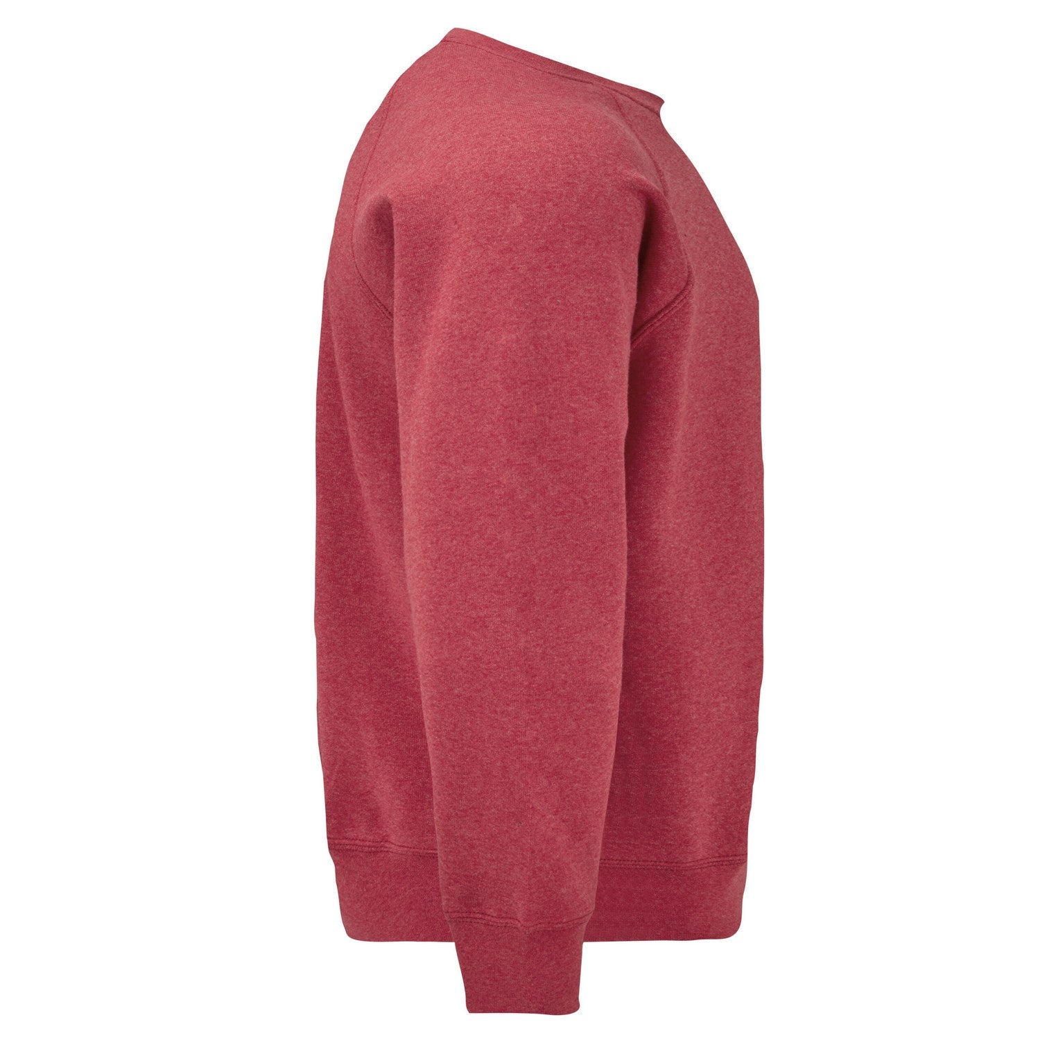 Heather Red - Side - Fruit of the Loom Unisex Adult Classic Raglan Sweatshirt