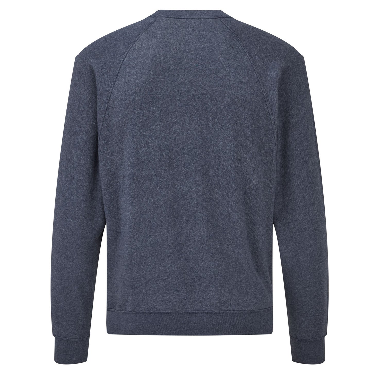 Heather Navy - Back - Fruit of the Loom Unisex Adult Classic Raglan Sweatshirt