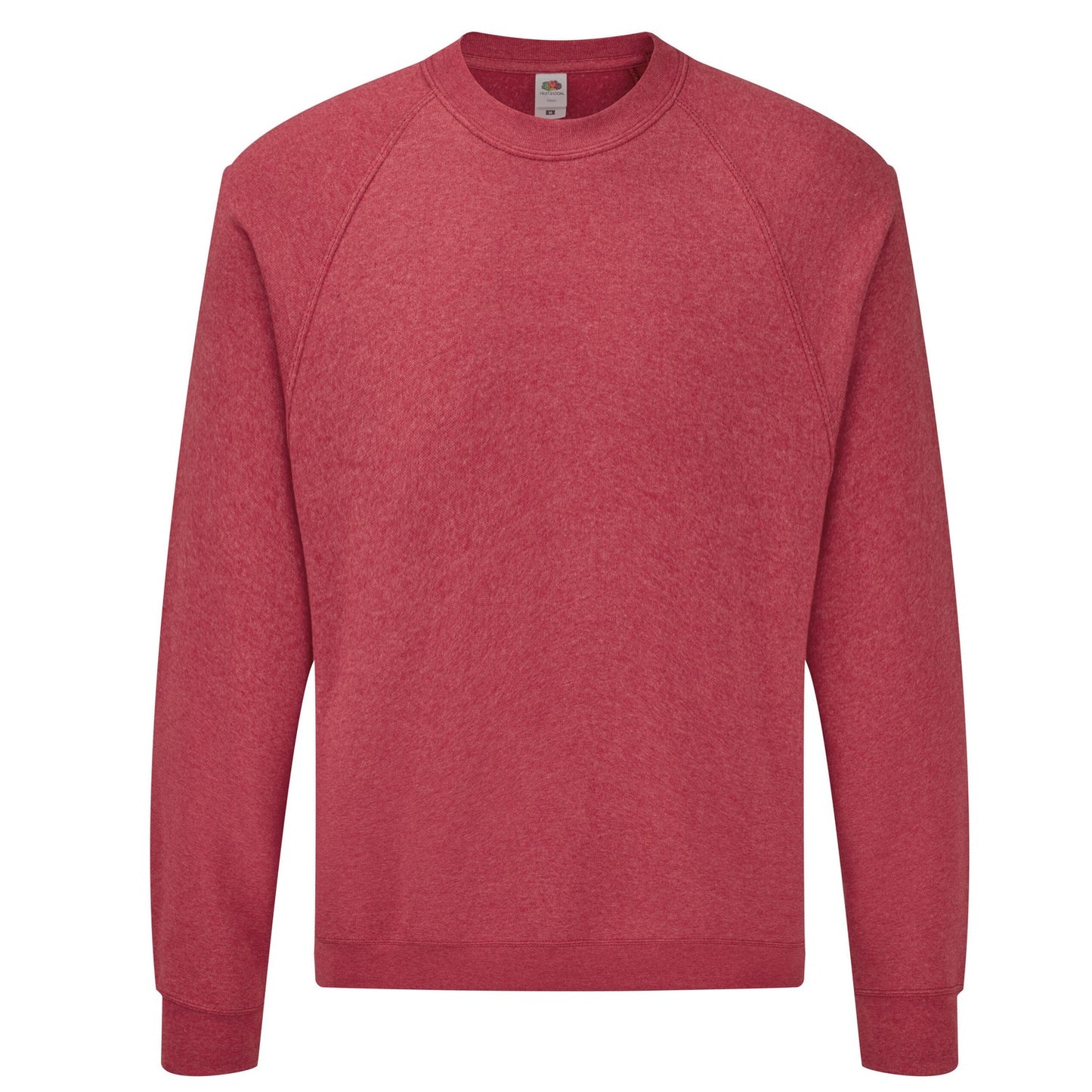 Heather Red - Front - Fruit of the Loom Unisex Adult Classic Raglan Sweatshirt