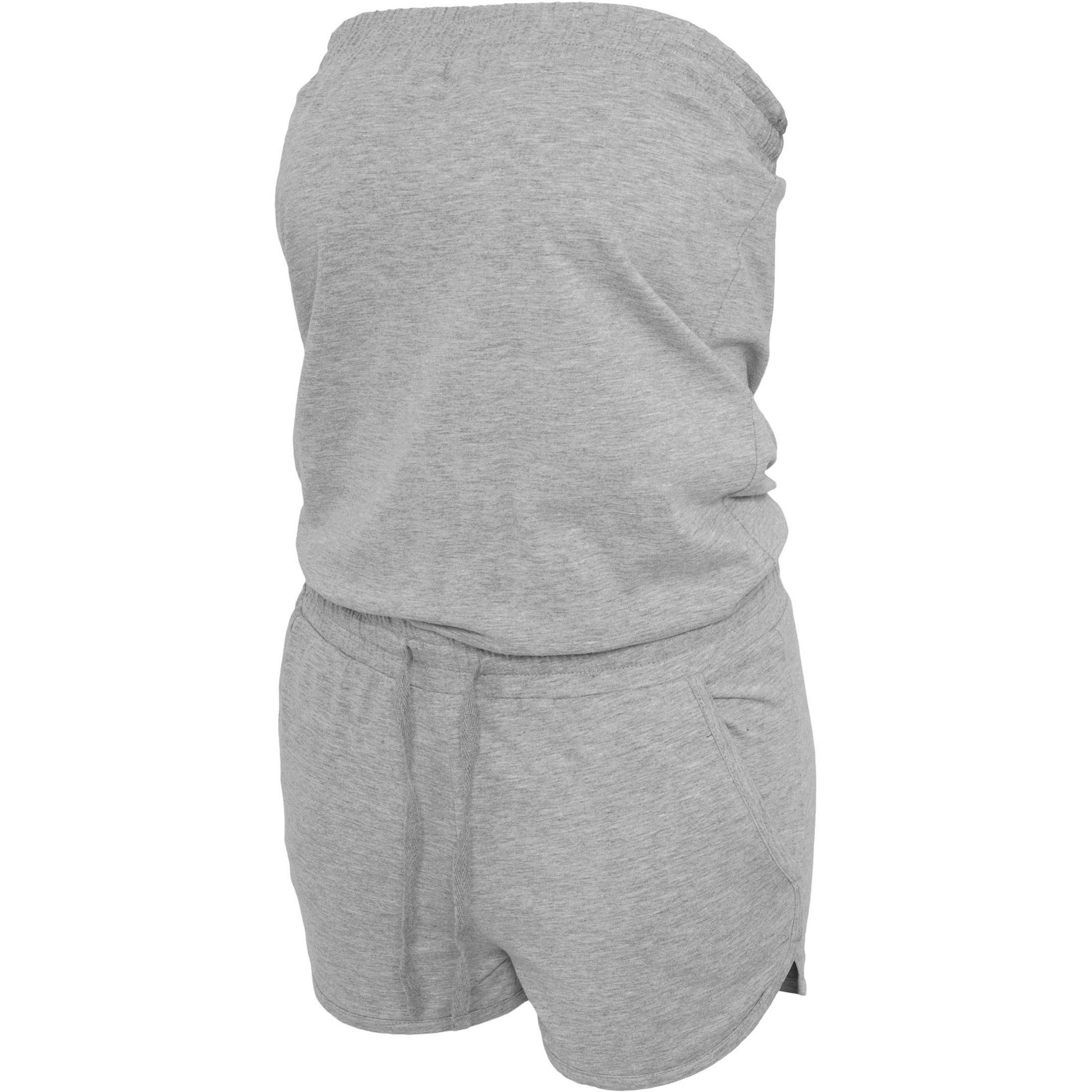 Heather Grey - Side - Build Your Brand Womens-Ladies Hot Jumpsuit