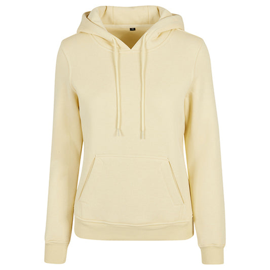 Soft Yellow - Front - Build Your Brand Womens-Ladies Heavy Hoodie