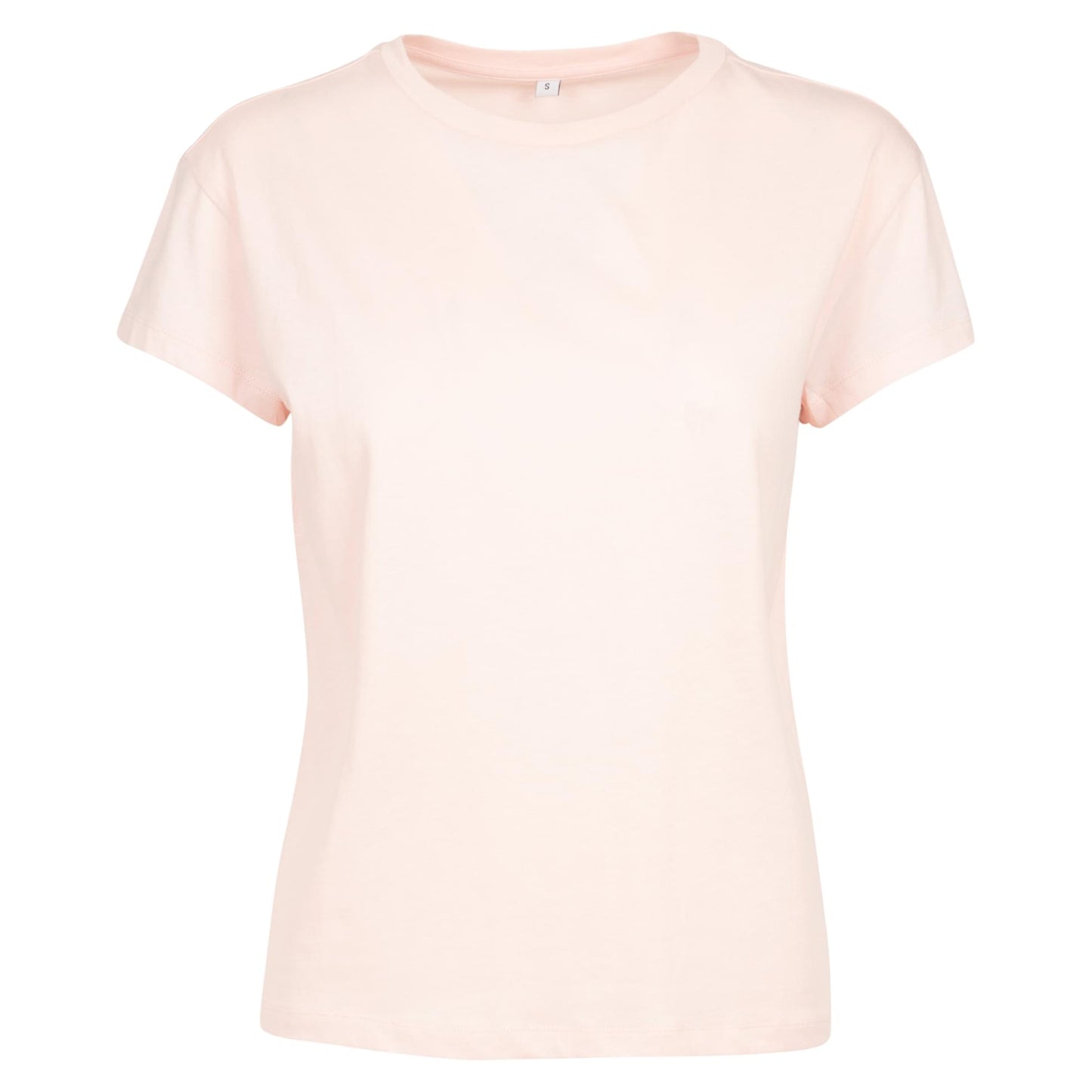 Pink - Front - Build Your Brand Womens-Ladies Boxy T-Shirt