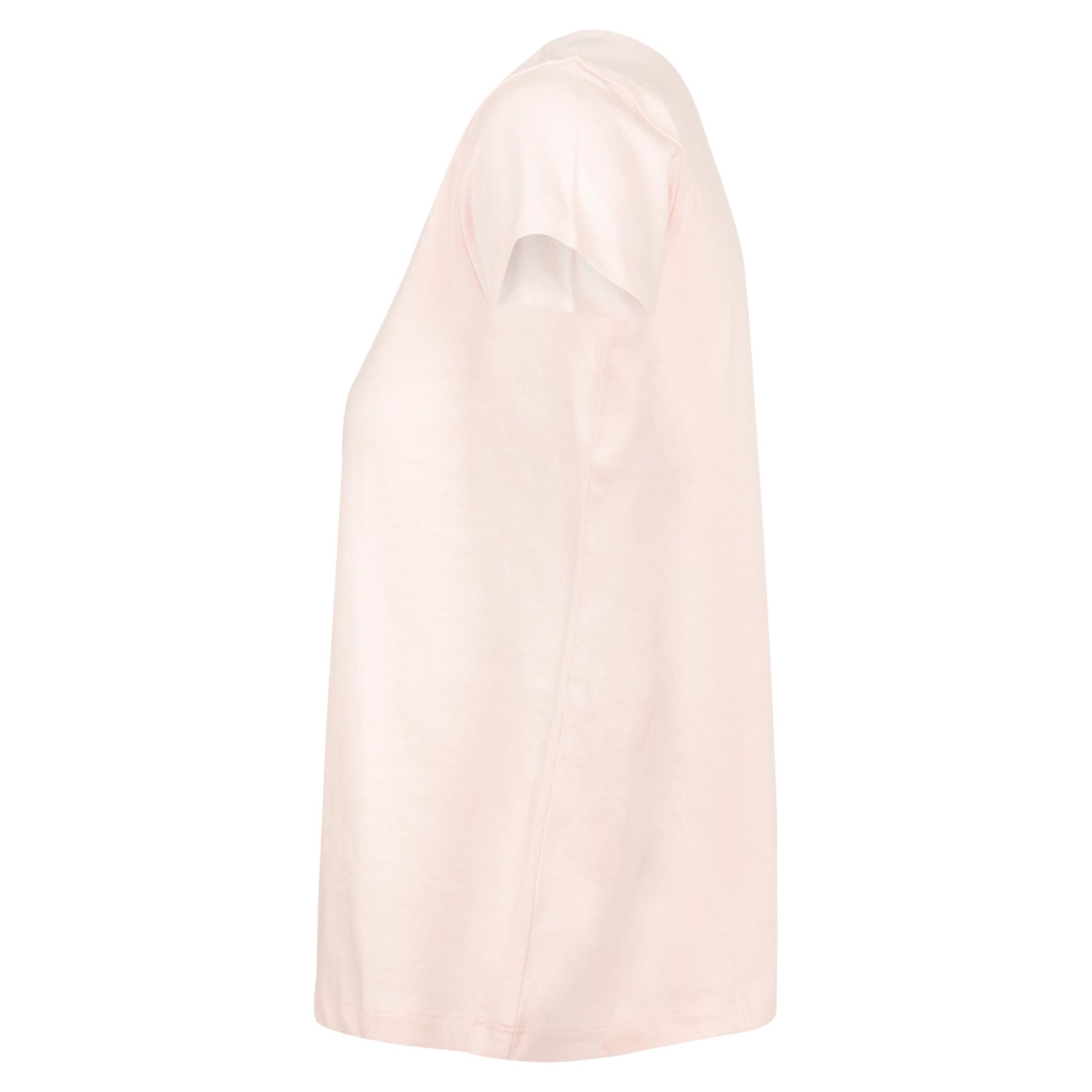 Pink - Side - Build Your Brand Womens-Ladies Boxy T-Shirt