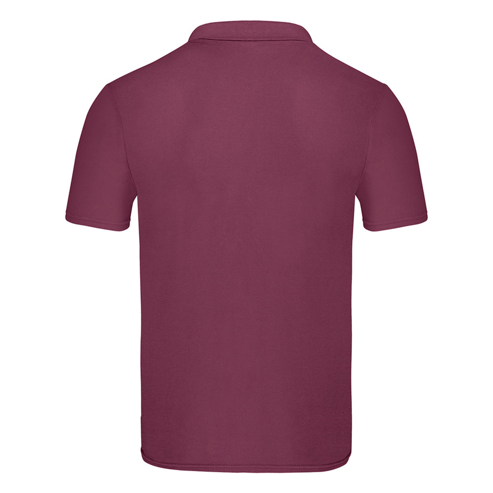 Burgundy - Back - Fruit of the Loom Unisex Adult Original Polo Shirt