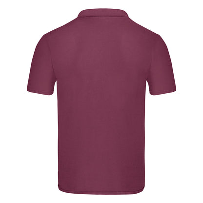 Burgundy - Back - Fruit of the Loom Unisex Adult Original Polo Shirt