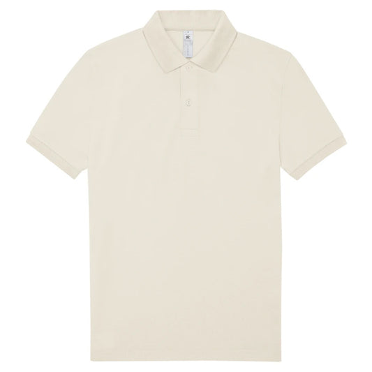Off White - Front - B&C Mens My Polo 180 Shirt