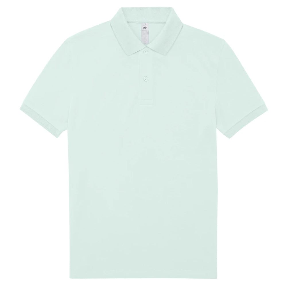 Blush Mint - Front - B&C Mens My Polo 180 Shirt