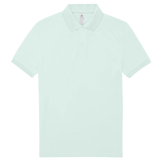 Blush Mint - Front - B&C Mens My Polo 180 Shirt