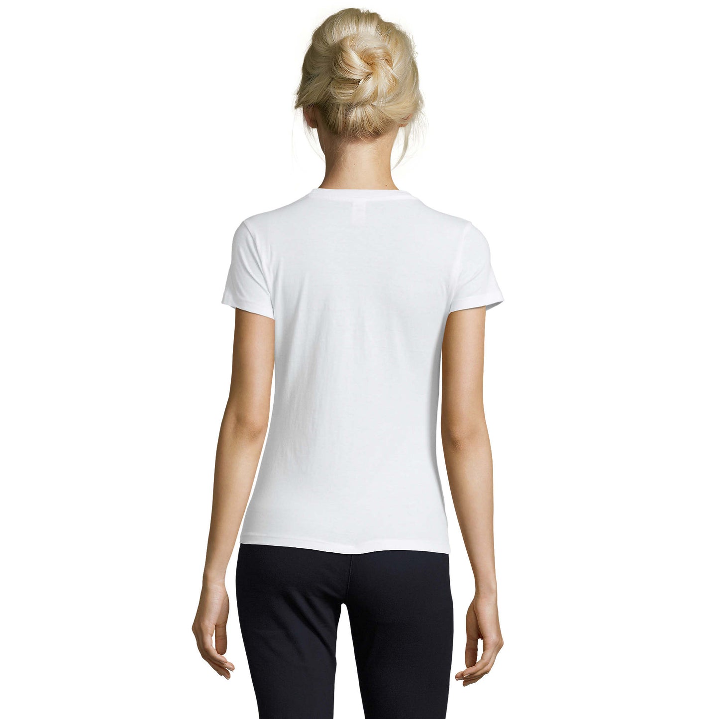 White - Back - SOLS Womens-Ladies Regent T-Shirt