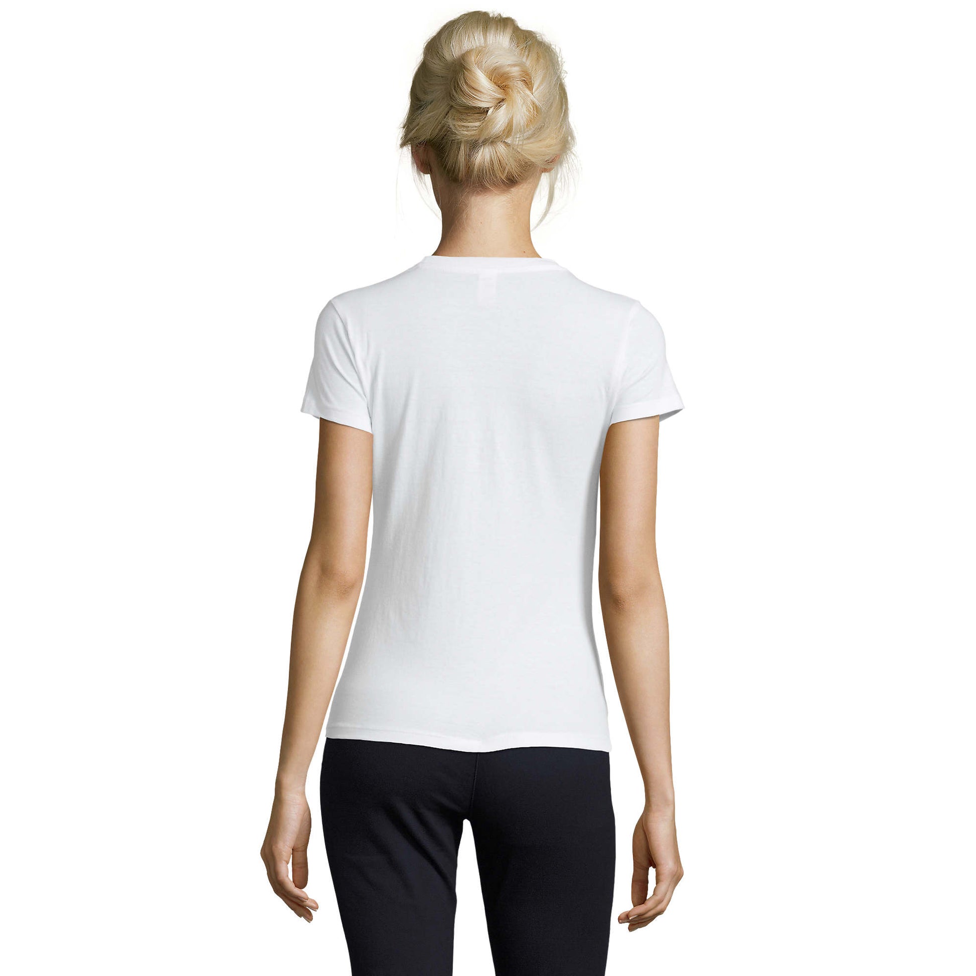 White - Back - SOLS Womens-Ladies Regent T-Shirt