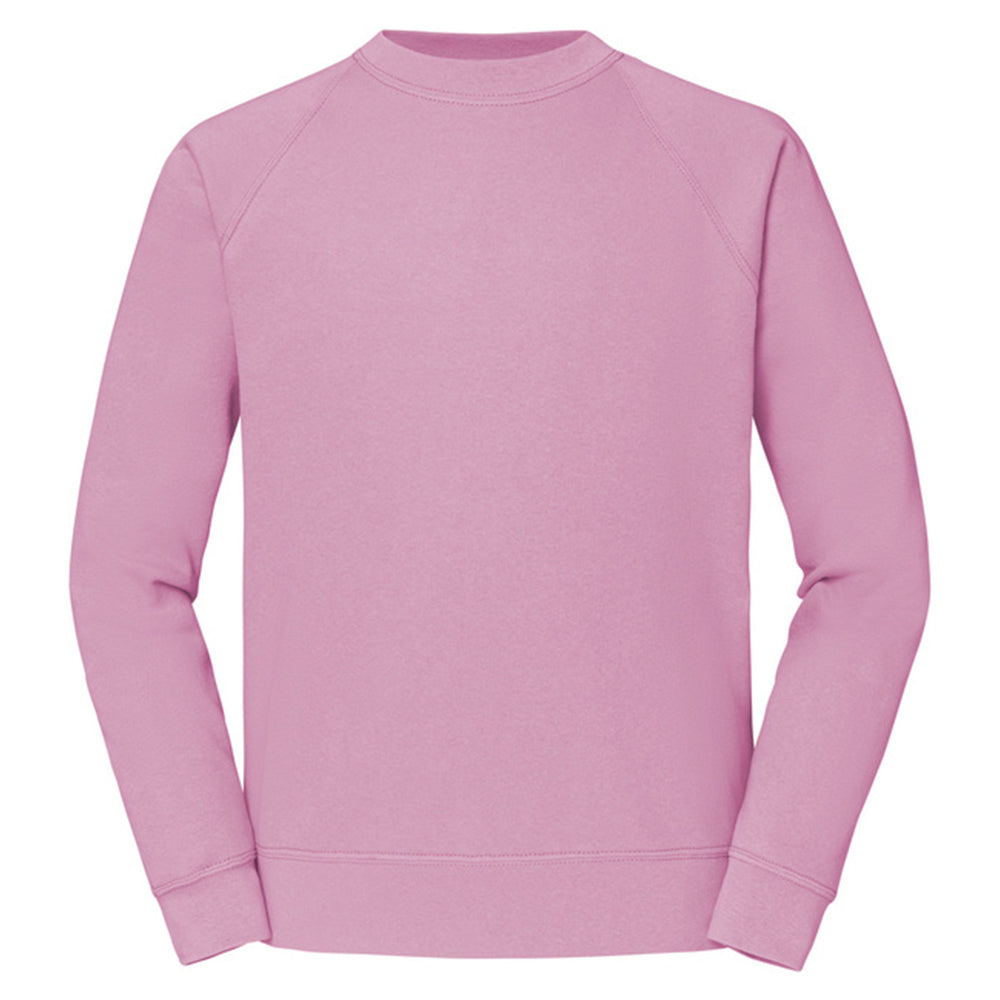 Light Pink - Front - Fruit of the Loom Unisex Adult Classic Raglan Sweatshirt
