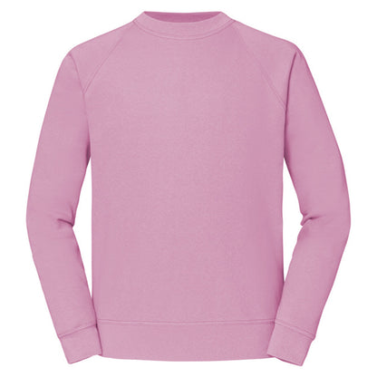 Light Pink - Front - Fruit of the Loom Unisex Adult Classic Raglan Sweatshirt