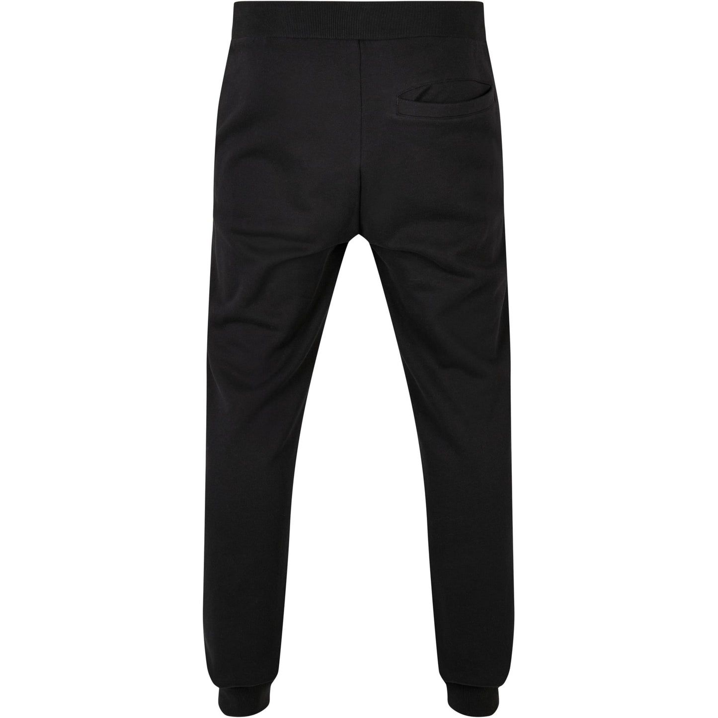 Black - Back - Build Your Brand Unisex Adult Basic Organic Cotton Sweatpants