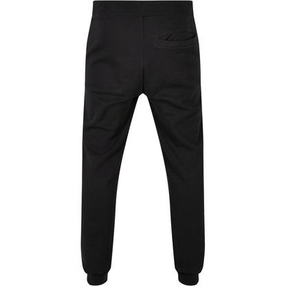 Black - Back - Build Your Brand Unisex Adult Basic Organic Cotton Sweatpants