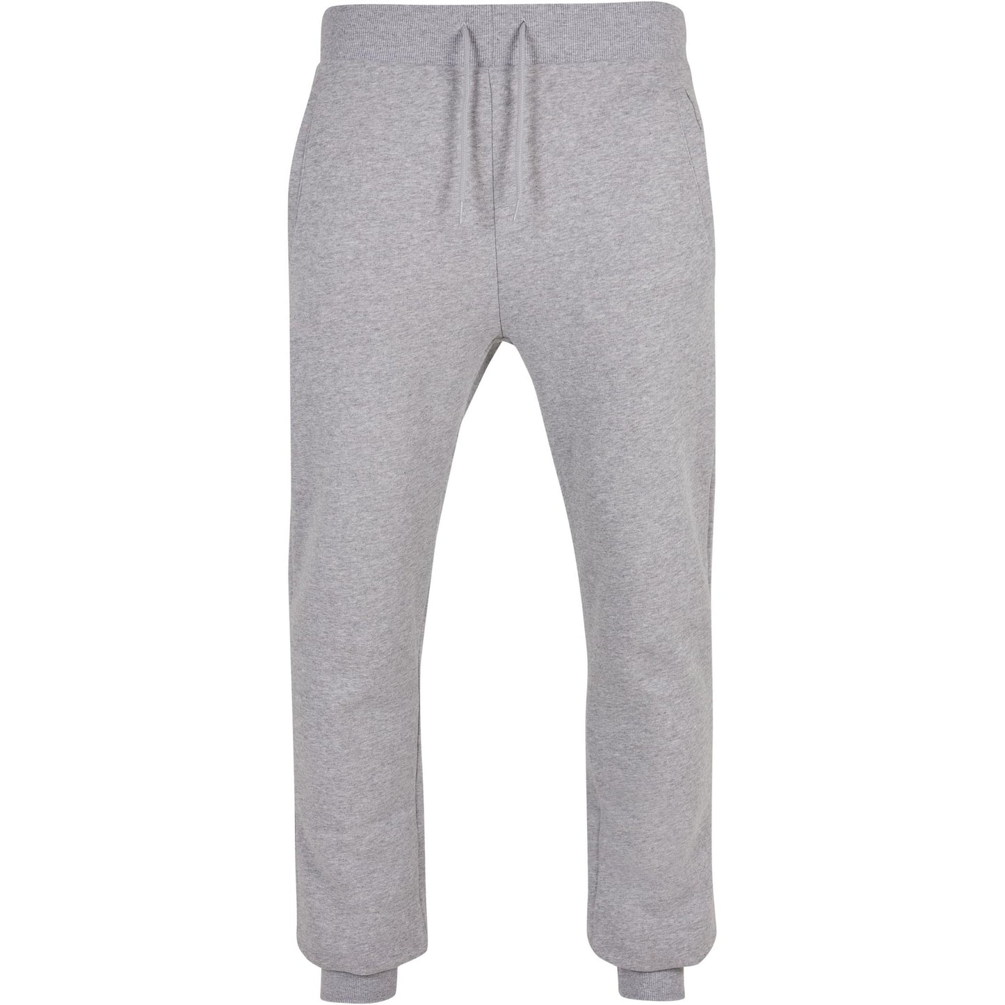 Heather Grey - Front - Build Your Brand Unisex Adult Basic Organic Cotton Sweatpants