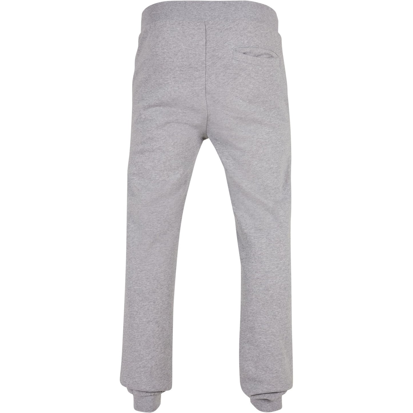 Heather Grey - Back - Build Your Brand Unisex Adult Basic Organic Cotton Sweatpants