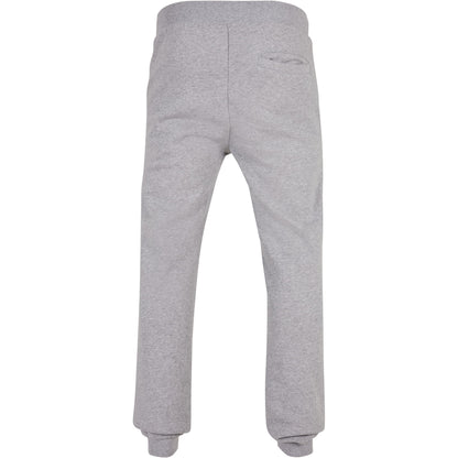 Heather Grey - Back - Build Your Brand Unisex Adult Basic Organic Cotton Sweatpants