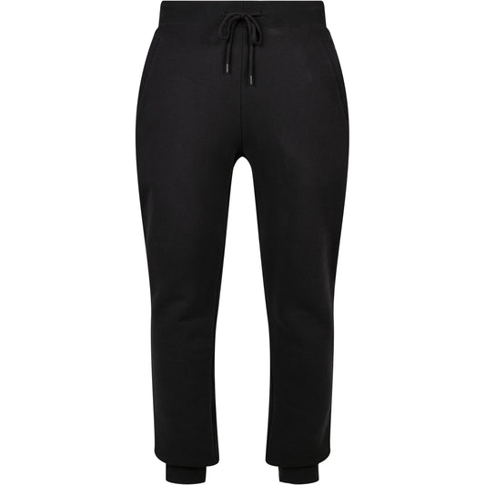 Black - Front - Build Your Brand Unisex Adult Basic Organic Cotton Sweatpants