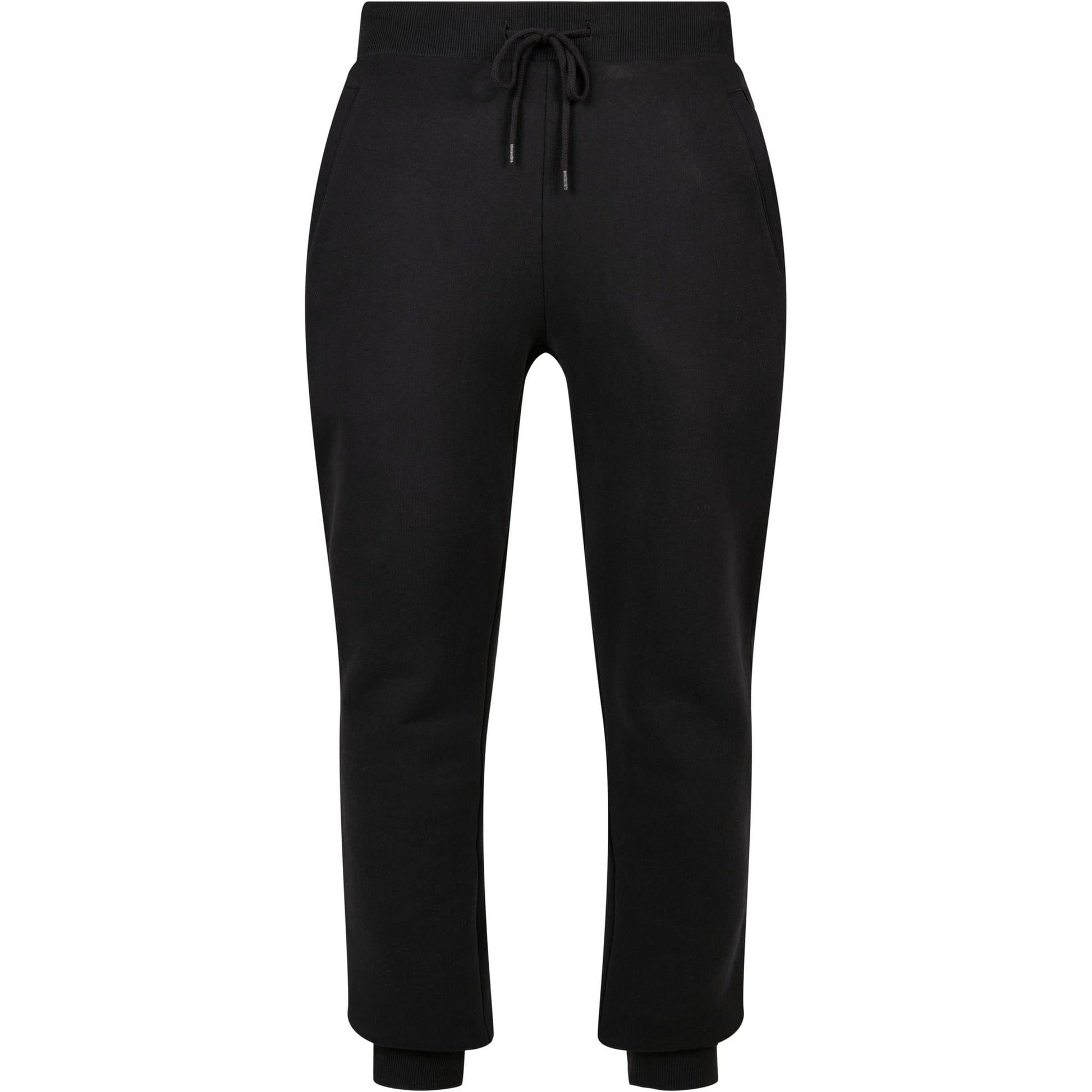 Black - Front - Build Your Brand Unisex Adult Basic Organic Cotton Sweatpants
