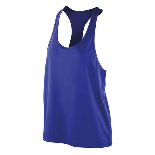 Sapphire - Front - Spiro Womens-Ladies Impact Softex Tank Top