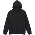 Black - Front - Gildan Unisex Adult Softstyle Midweight Full Zip Hoodie