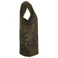 Olive Camo - Side - Build Your Brand Womens-Ladies Camo Extended Shoulder T-Shirt