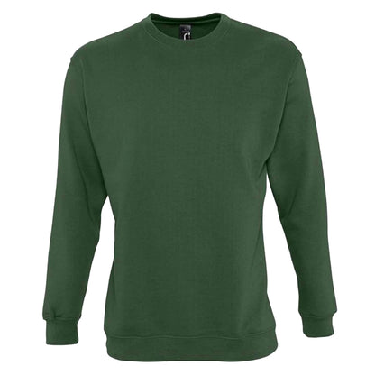 Bottle Green - Front - SOLS Unisex Adult New Supreme Sweatshirt