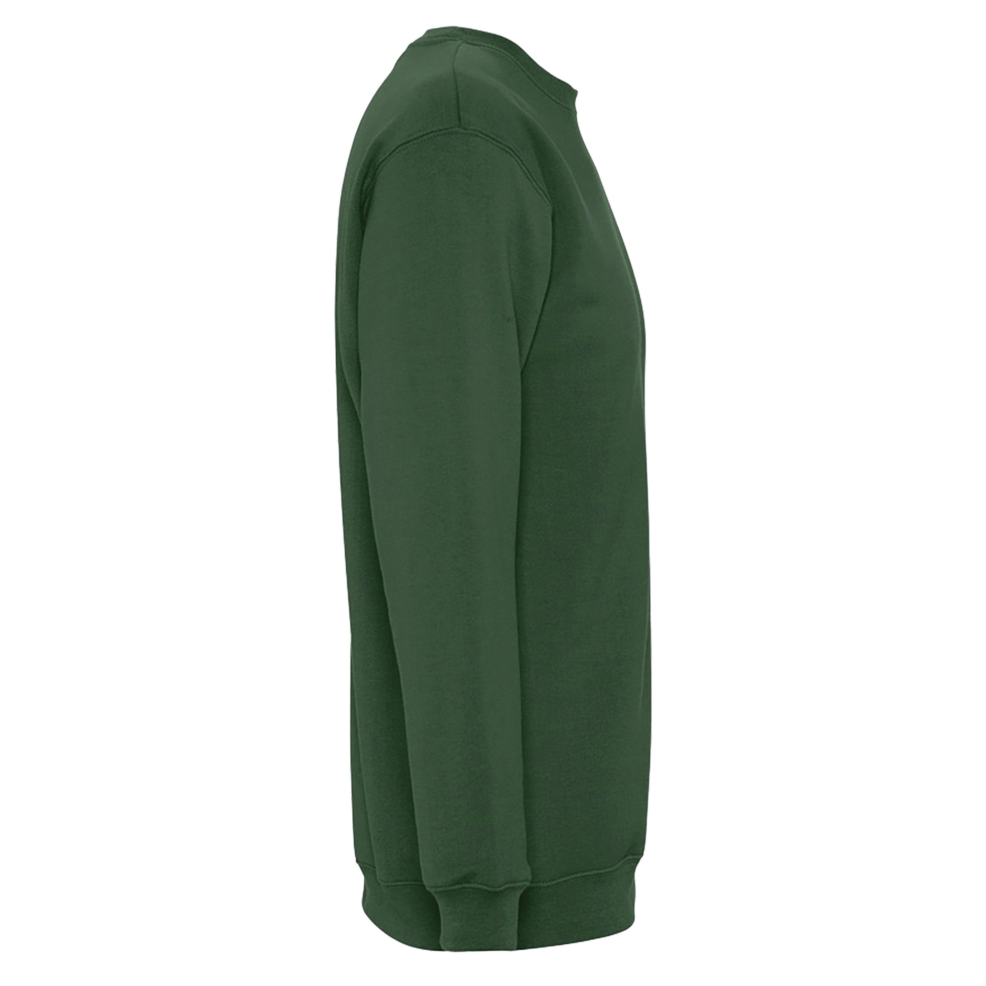 Bottle Green - Side - SOLS Unisex Adult New Supreme Sweatshirt
