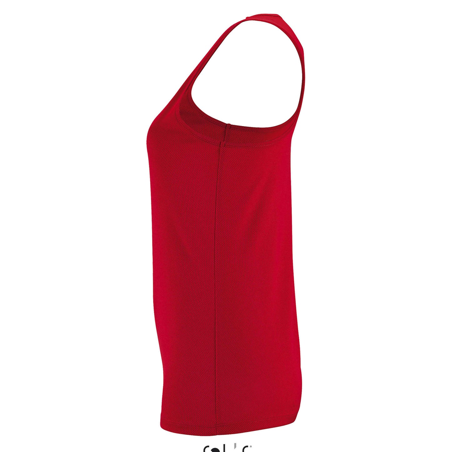 Red - Side - SOLS Womens-Ladies Sporty Tank Top