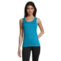 Aqua - Front - SOLS Womens-Ladies Sporty Tank Top