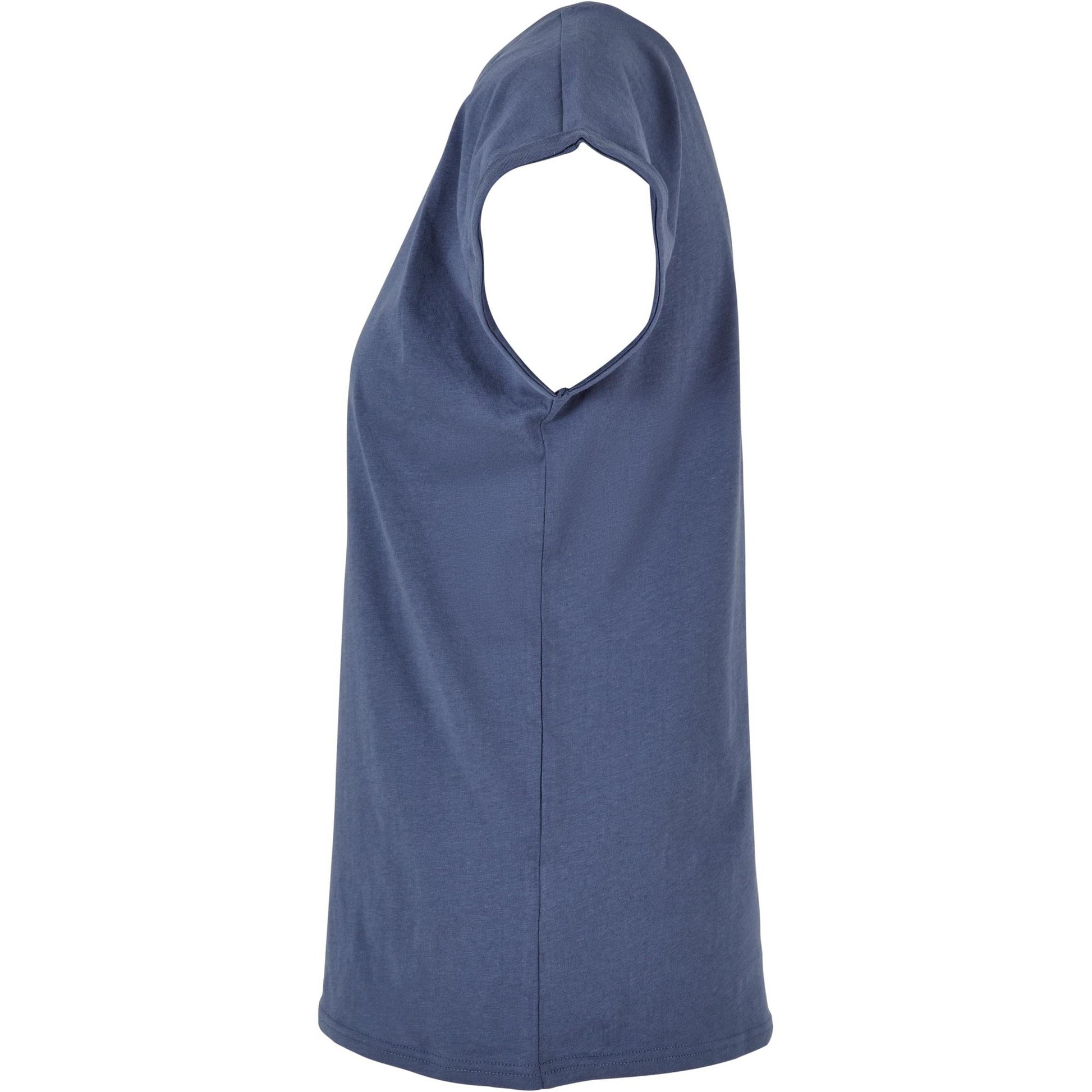 Vintage Blue - Lifestyle - Build Your Brand Womens-Ladies Cotton Extended Shoulder T-Shirt