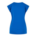 Bright Blue - Back - Build Your Brand Womens-Ladies Cotton Extended Shoulder T-Shirt