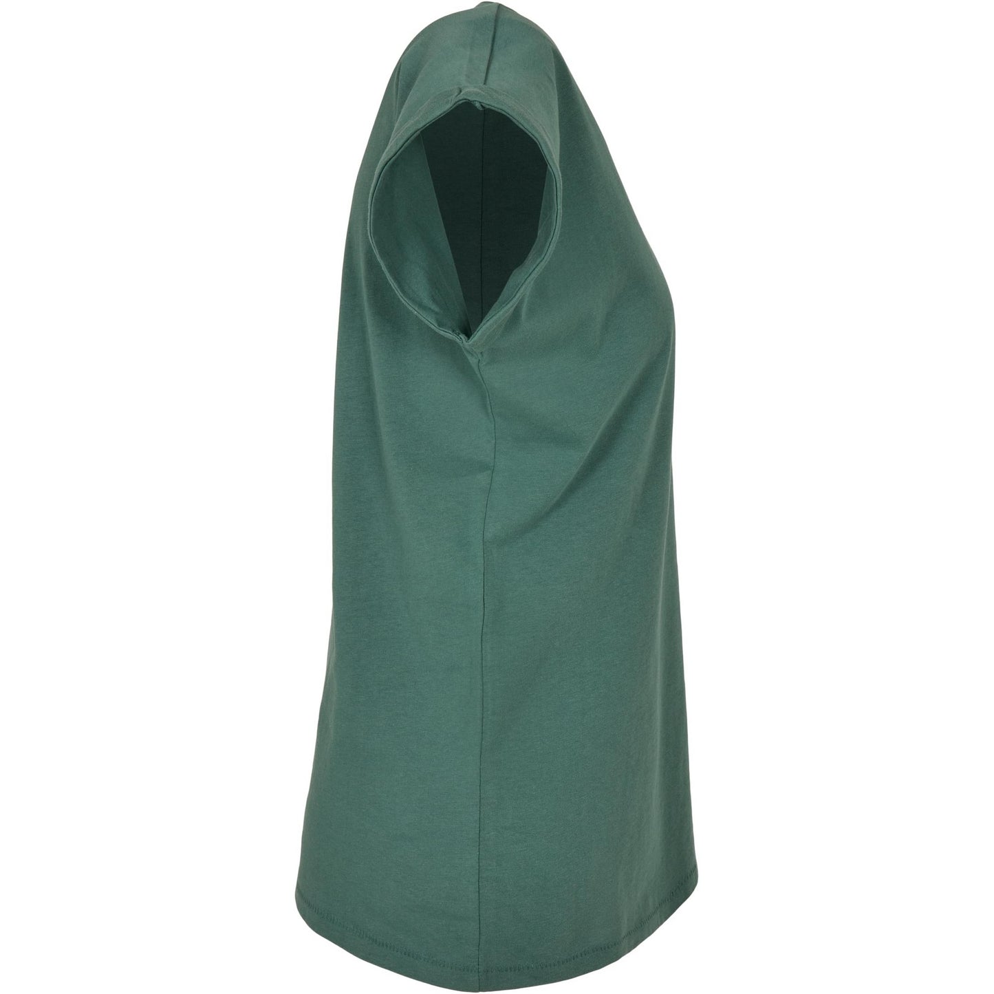 Pale Leaf - Side - Build Your Brand Womens-Ladies Cotton Extended Shoulder T-Shirt