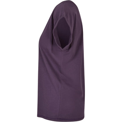 Purple Night - Lifestyle - Build Your Brand Womens-Ladies Cotton Extended Shoulder T-Shirt