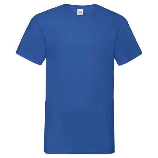 Royal Blue - Front - Fruit of the Loom Unisex Adult Valueweight V Neck T-Shirt